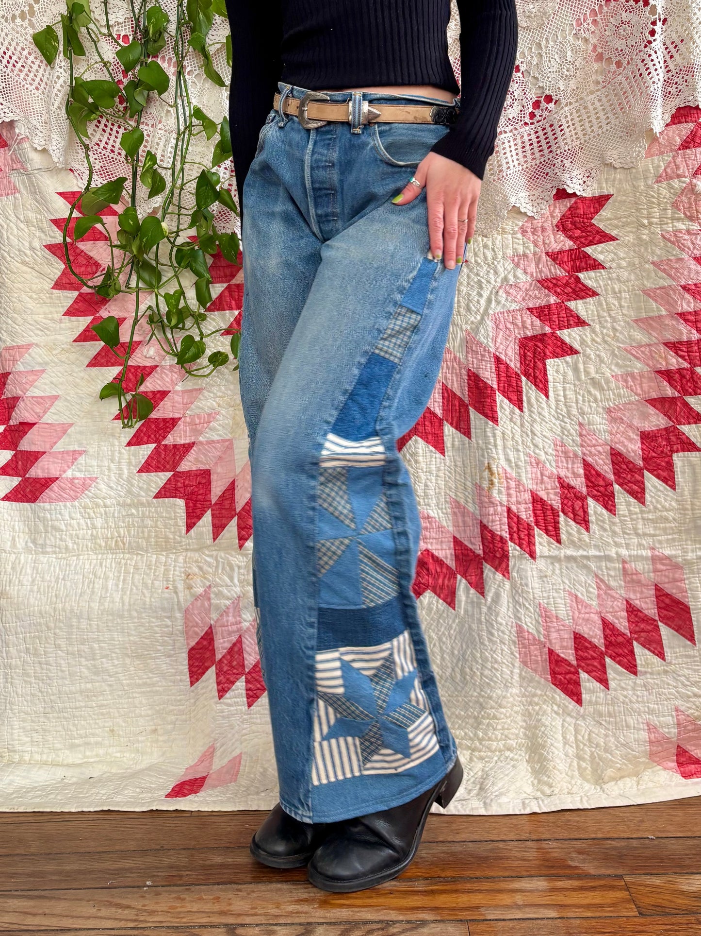Star & Pinwheel Levi's 501s