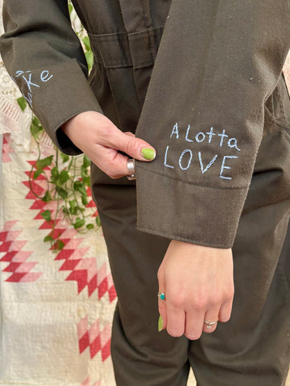 Lotta Love Appliqué Big Ben Coveralls