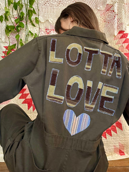 Lotta Love Appliqué Big Ben Coveralls