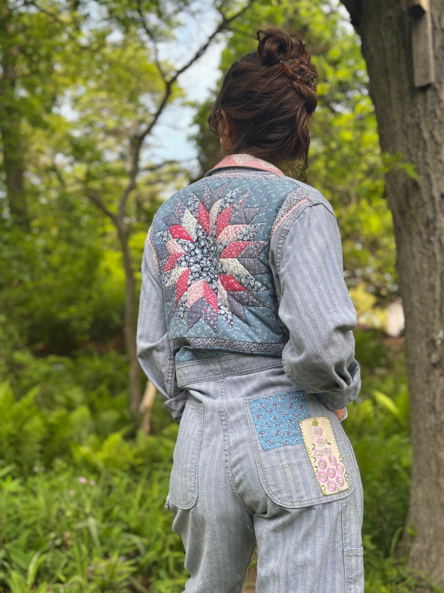 Hand Embroidered & Patched Wrangler Coveralls