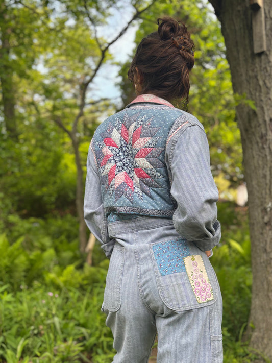 Hand Embroidered & Patched Wrangler Coveralls