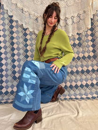 Blue Star & Checkered 505 Levi's