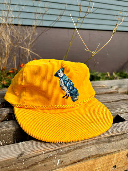 Embroidered Corduroy Trucker Hat