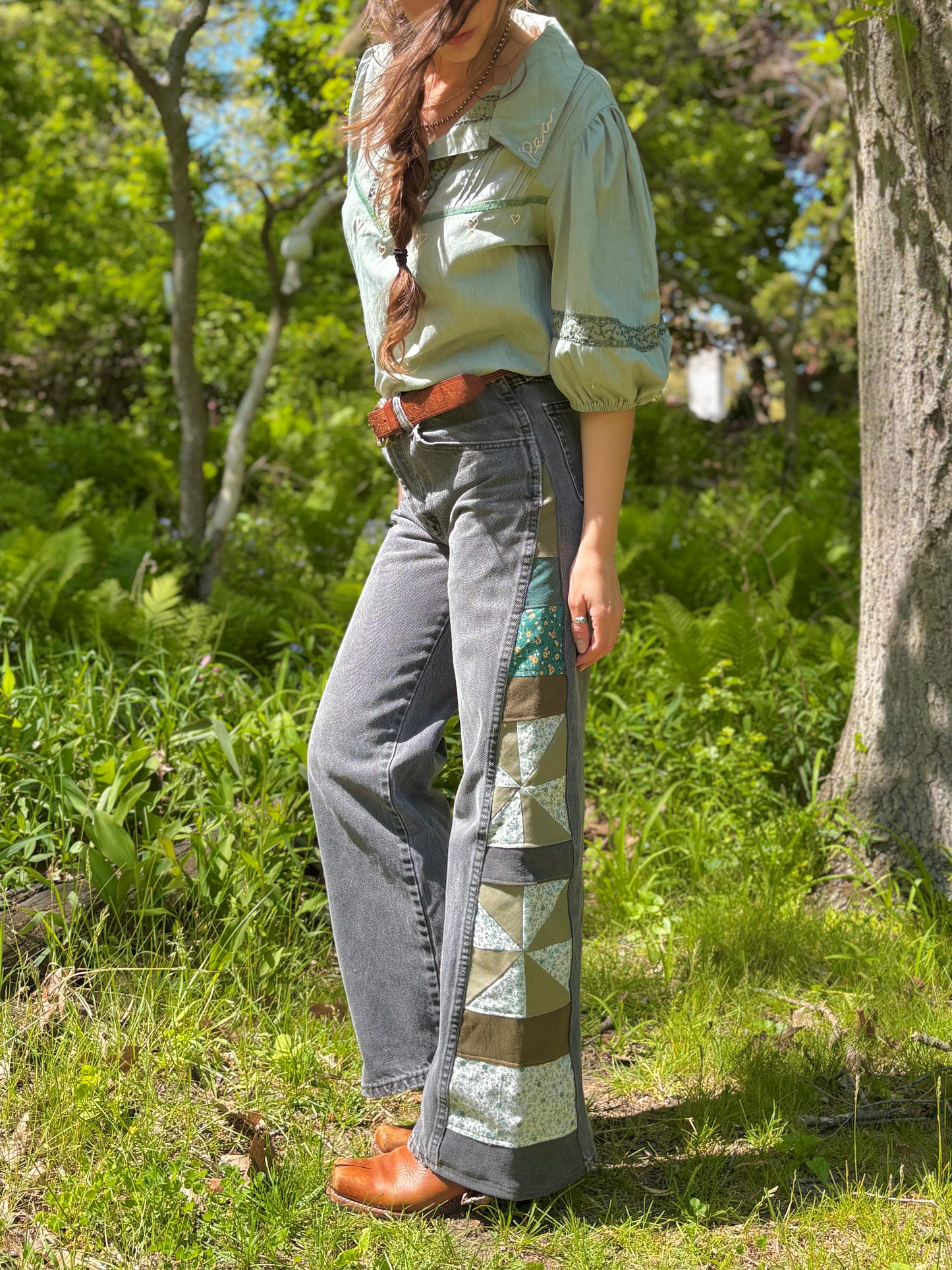 Sage Green Pinwheel Rustlers