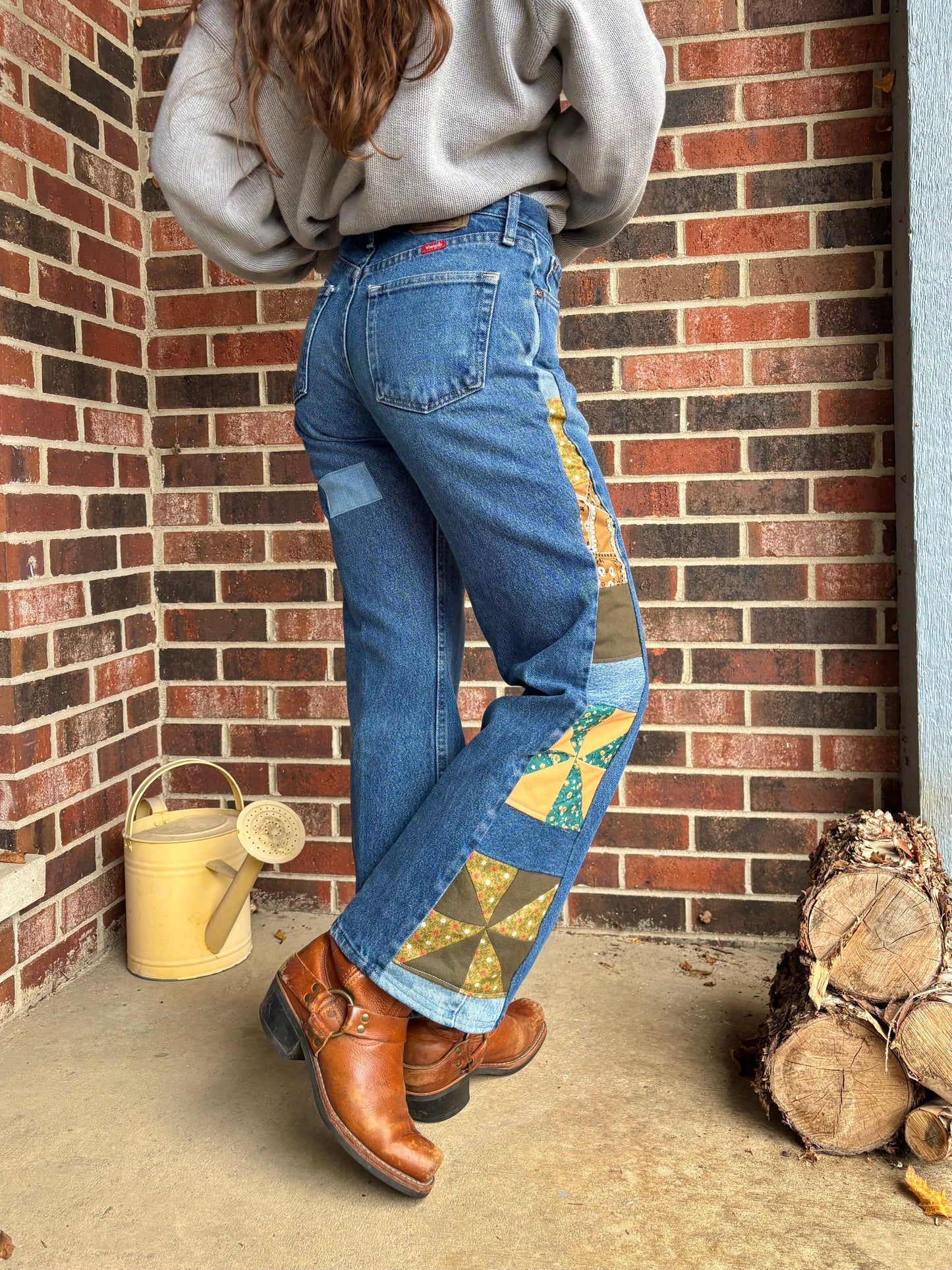 Pine Green Pinwheel Wranglers