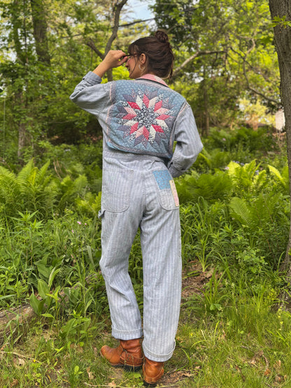 Hand Embroidered & Patched Wrangler Coveralls