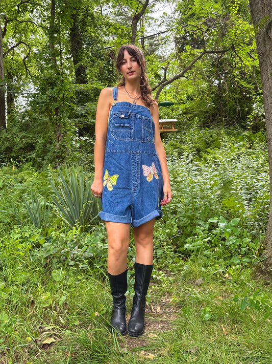 Butterfly Appliqué Bib Shorts