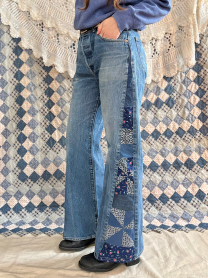 Blue Pinwheel 501s