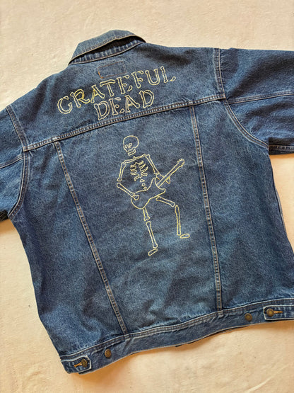 Hand Embroidered Grateful Dead Wrangler Jacket