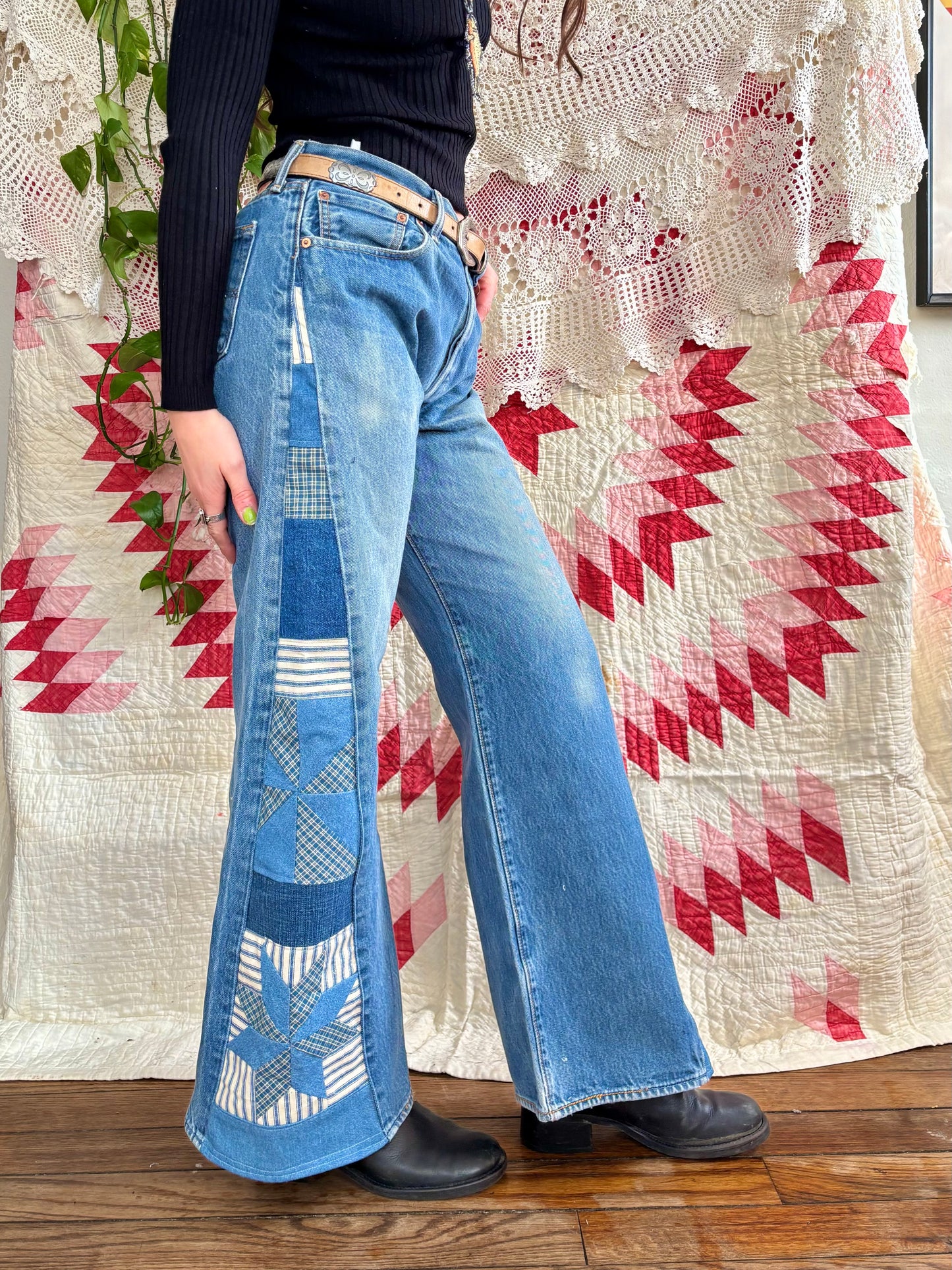 Star & Pinwheel Levi's 501s