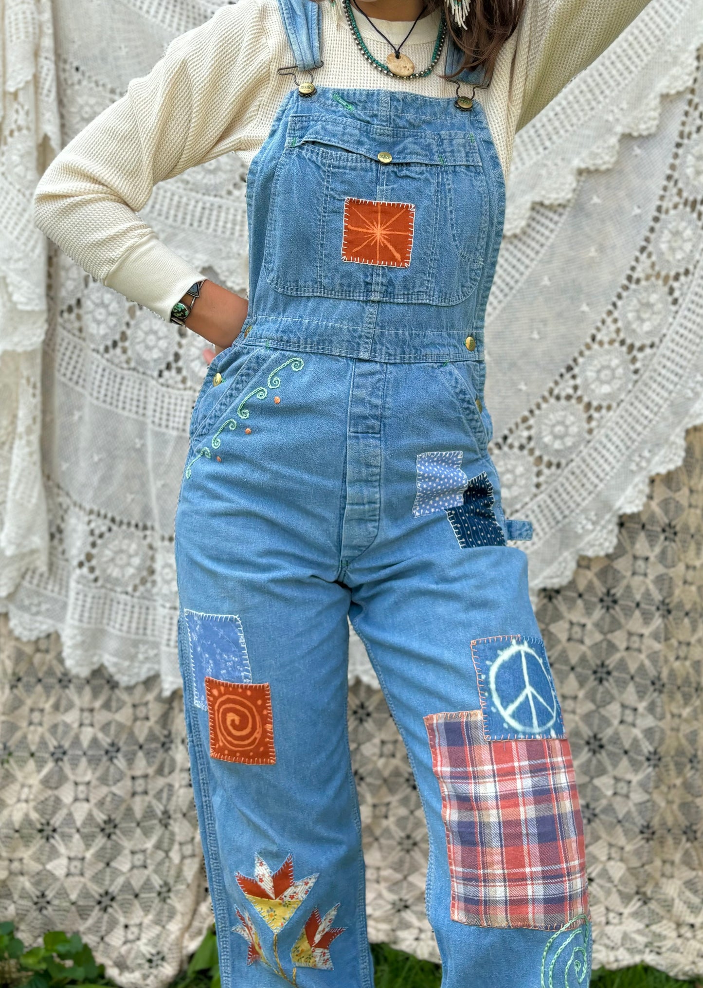 Embroidered & Patched Ely Overalls