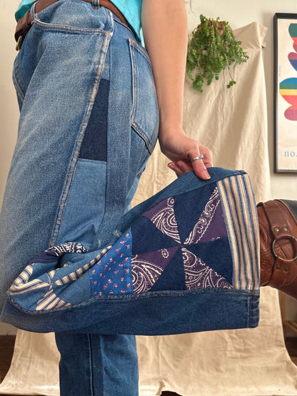 Blue Bandana Pinwheel Key Jeans