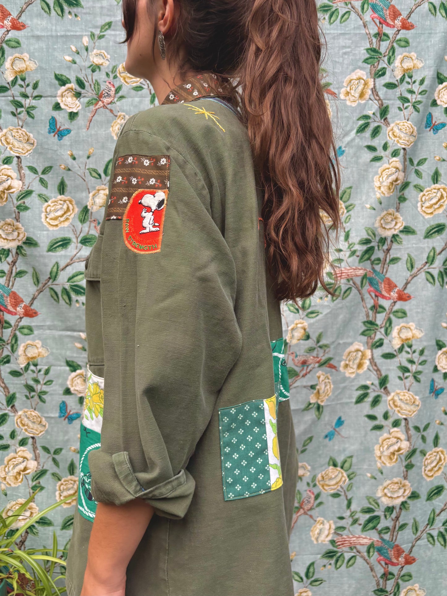 𓆟 Embroidered & Patched OG 107 Army Shirt