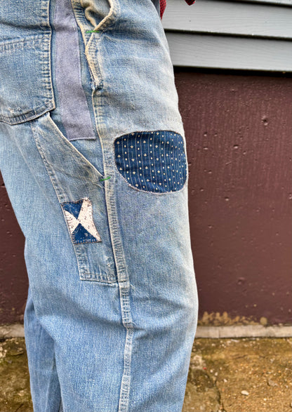 Patched 60s OshKosh Carpenter Jeans