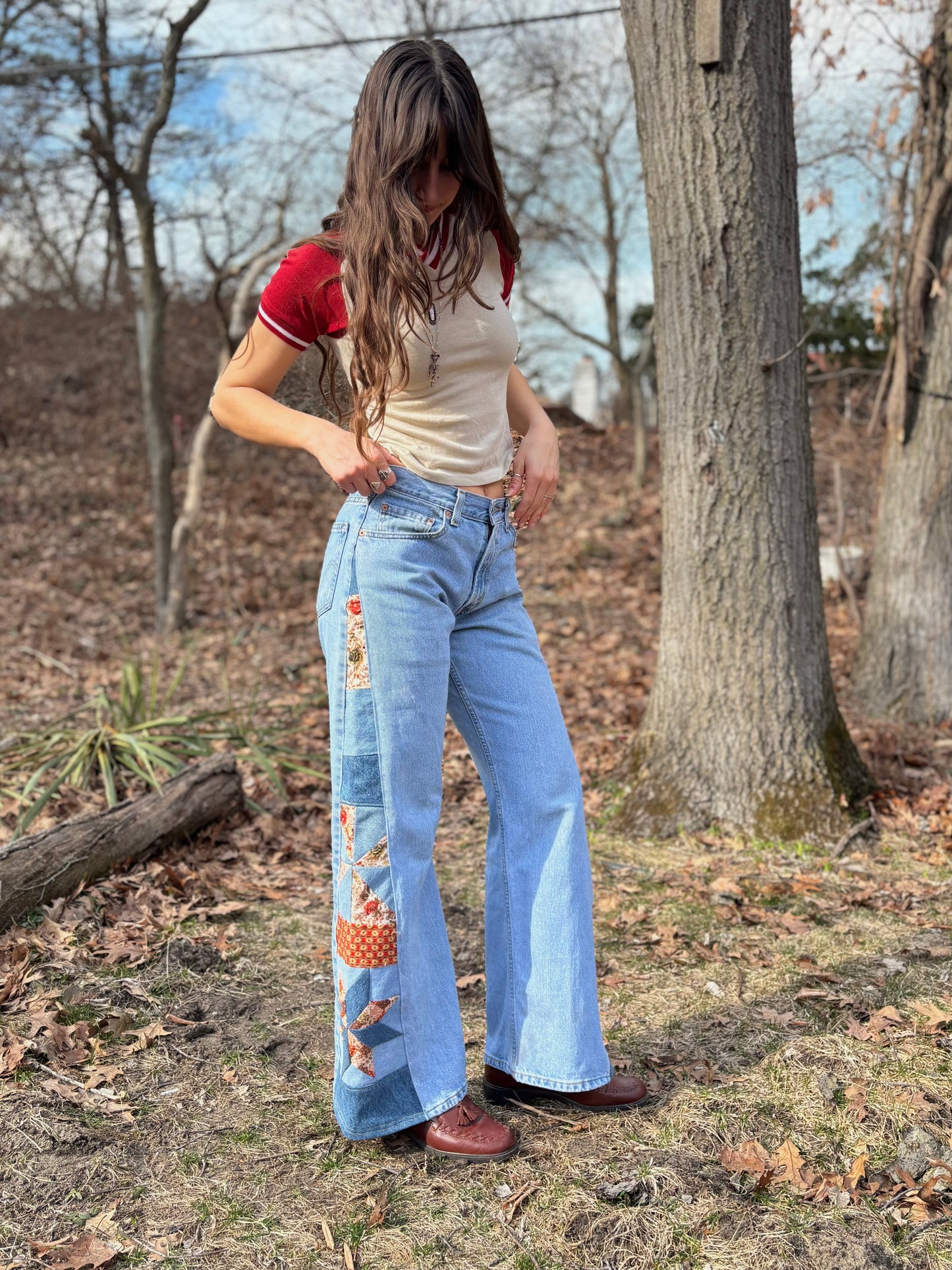 Blue Peachy Star Pinwheel Levi's