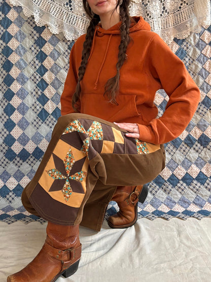 Star & Pinwheel Cocoa LA Gate Jeans
