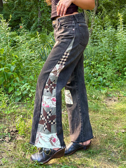 Brown Star Quilt Wrangler Jeans 🤎