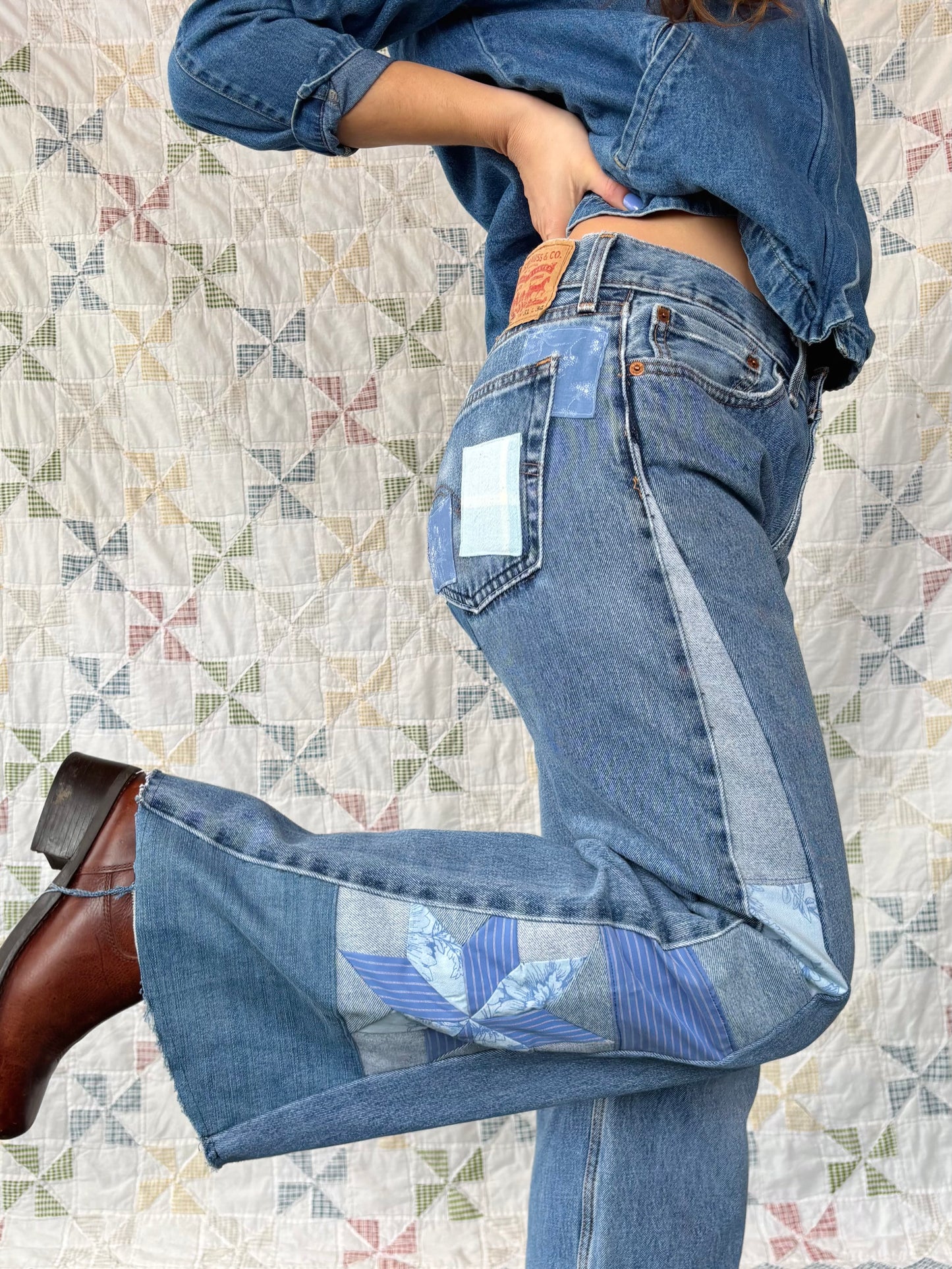 Patchwork Blue Star Levi's