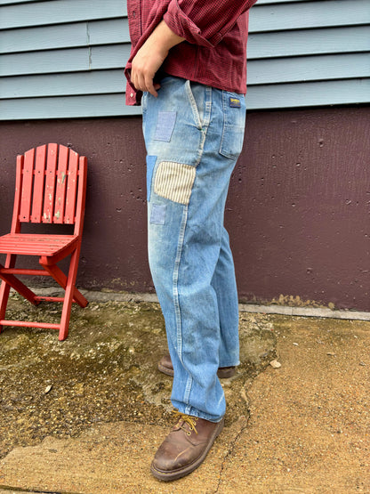 Patched 60s OshKosh Carpenter Jeans