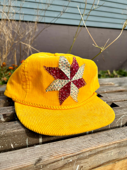 Embroidered Corduroy Trucker Hat