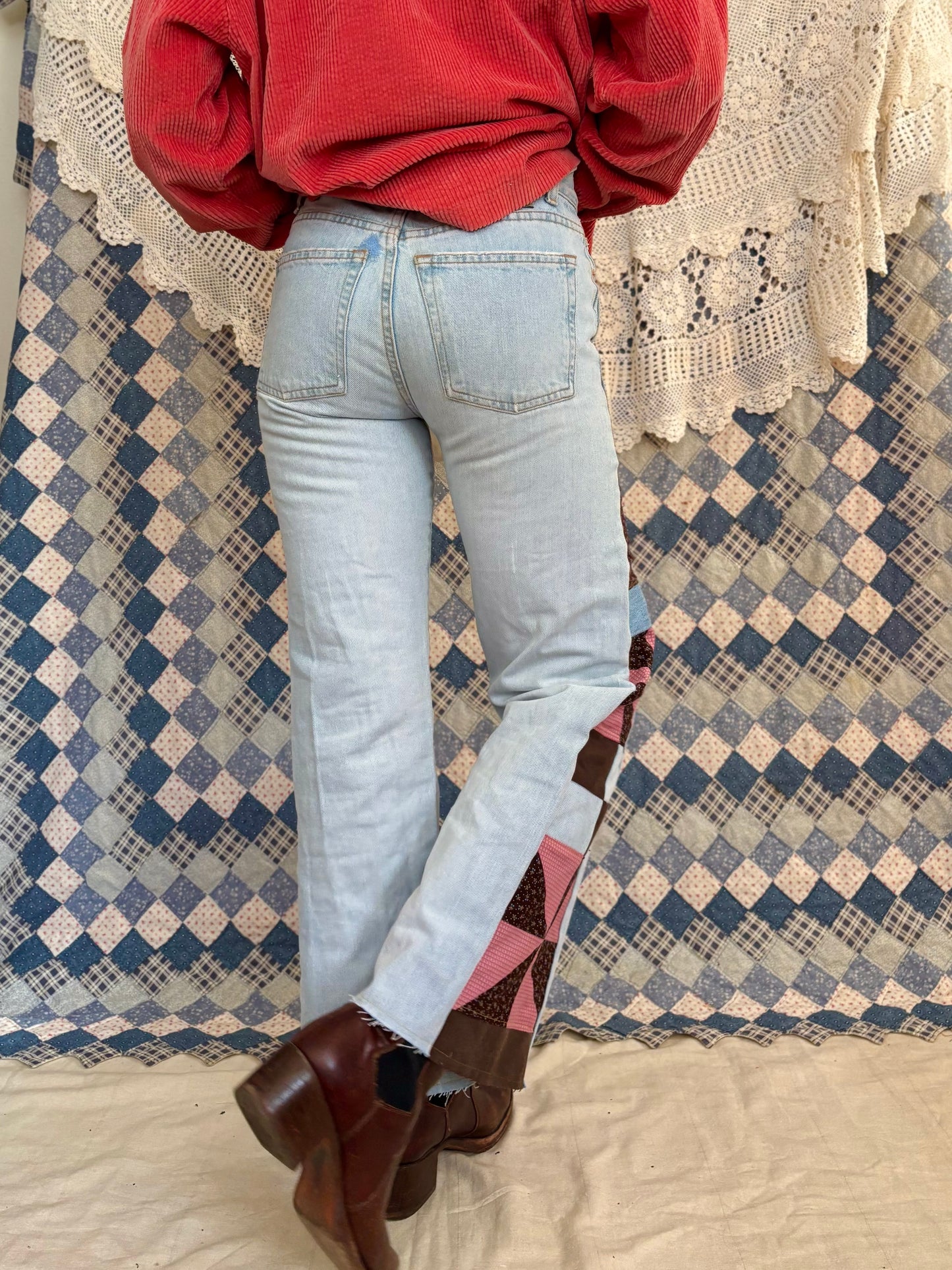 Rose & Cocoa Pinwheel Guess Jeans