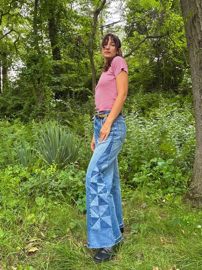 Blue Jean Pinwheel Lees