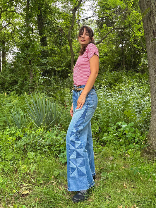 Blue Jean Pinwheel Lees