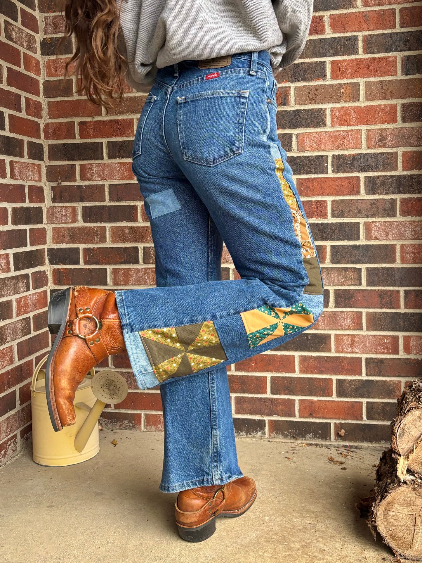 Pine Green Pinwheel Wranglers