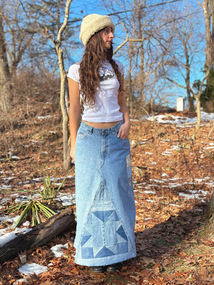 Buckle Back Sawtooth Quilt Skirt