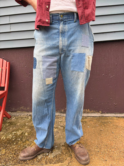 Patched 60s OshKosh Carpenter Jeans