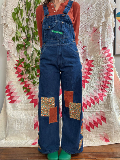 Patched Pinwheel Key Overalls