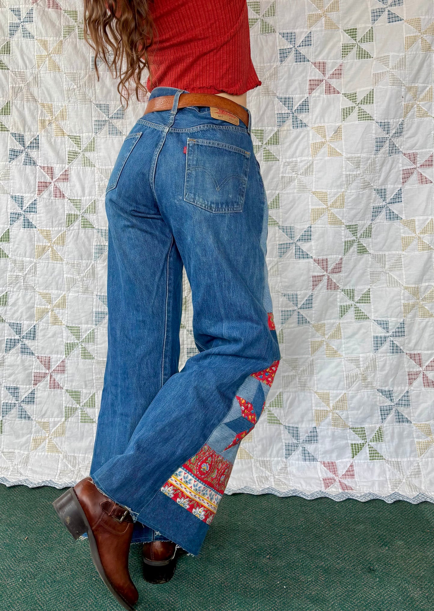 Levi's Red & Blue Star Jeans