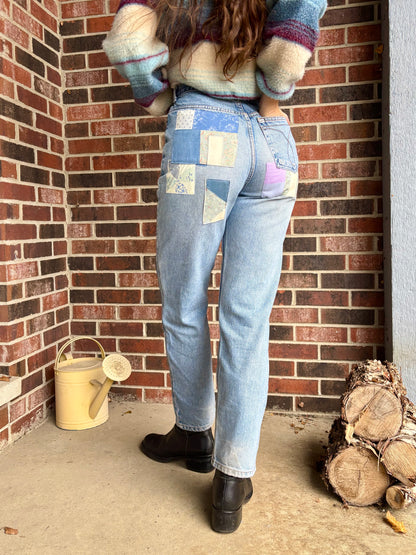 Patched Bum Route 66 Jeans