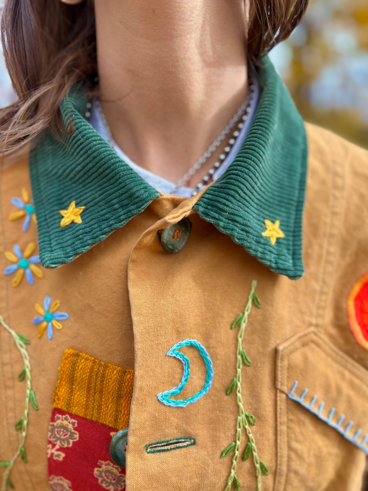 𓆟 Embroidered & Patched Canvas Barn Coat