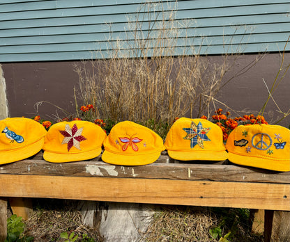 Embroidered Corduroy Trucker Hat