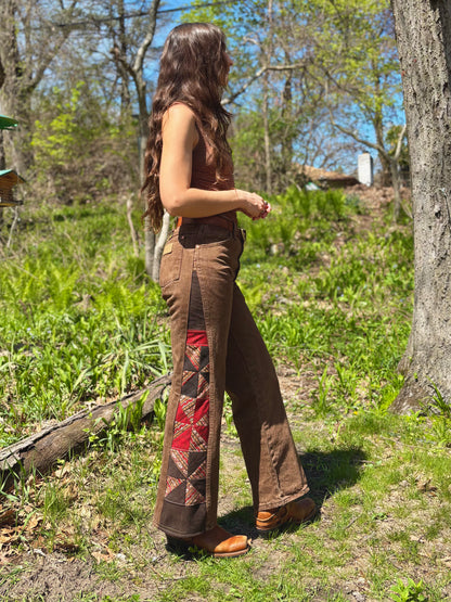 Chestnut Rust Pinwheel Wranglers