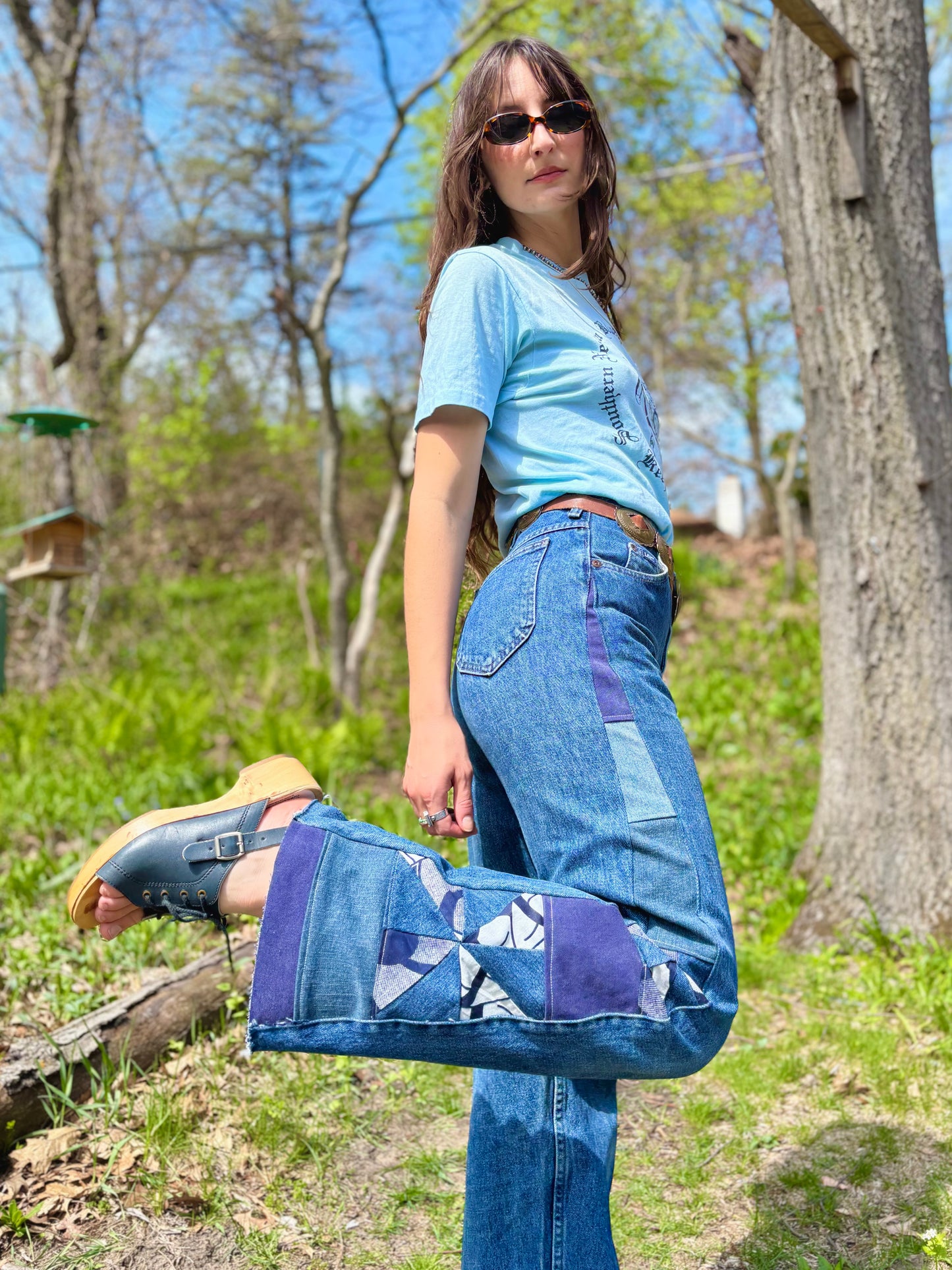 Dark Blue Pinwheel Lees