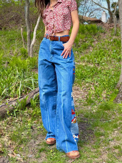 Pinwheel Floral Wranglers