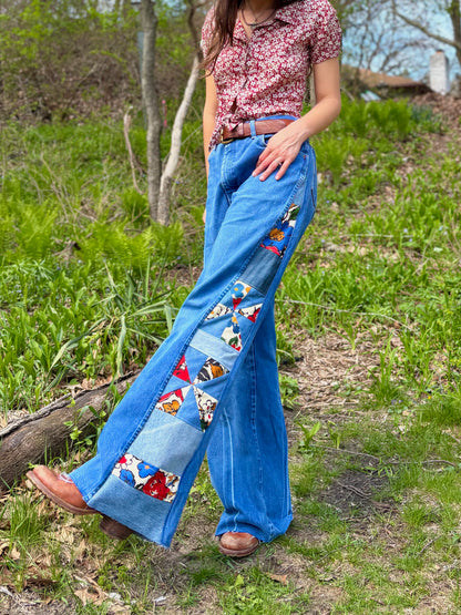 Pinwheel Floral Wranglers