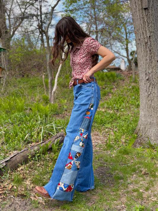Pinwheel Floral Wranglers